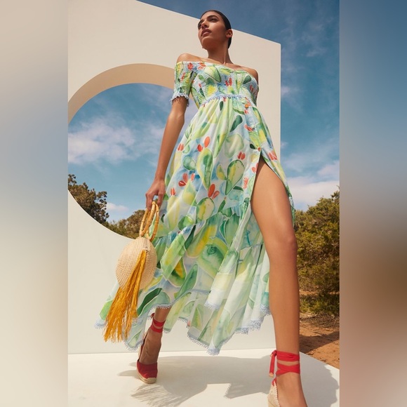 Gorgeous Charo Ruiz Ibiza Aryana Barbary-print midi Long Dress😍 - Picture 15 of 16